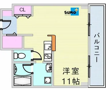 学園西カレッジハイツ【5号室】の間取り
