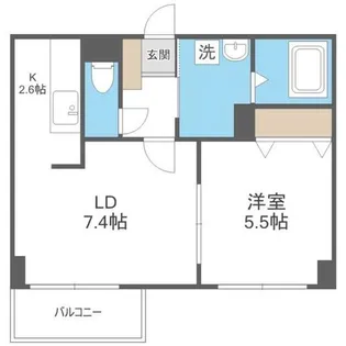 ナンディーヌトレーズ【6階】の間取り