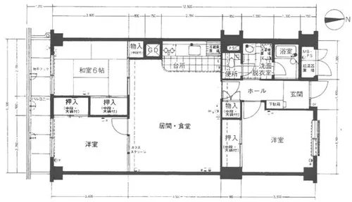 シキボウスターハイツ西宮北口【3階】の間取り