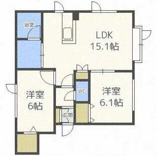 グランメールA【2階】の間取り
