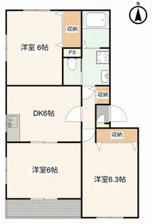 Mison Soleil【1階】の間取り