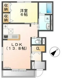 メゾン アイリス【101号室】の間取り