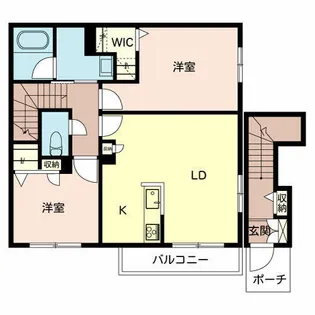 グランデ三木【0202号室】の間取り