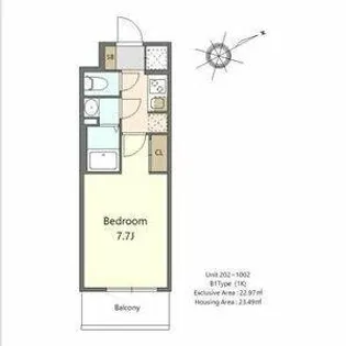 S-RESIDENCE堺浜寺axial【402号室】の間取り