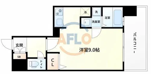 アドバンス西梅田Ⅱ【4階】の間取り