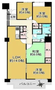 第五恵美酒マンション【305号室】の間取り