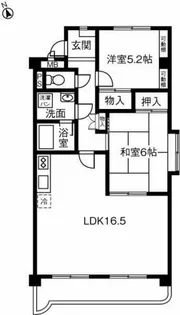 グランパスマーサ【2A号室】の間取り