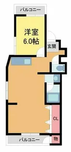 ヒガシハイツ【4階】の間取り