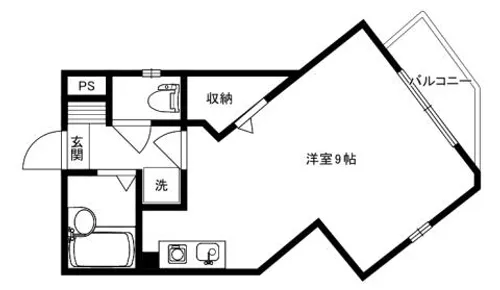 セレーン城跡【201号室】の間取り