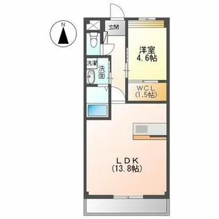 ロッシュ・フォーレ【1階】の間取り