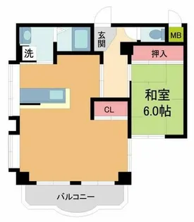BECアーバン西宮北口【102号室】の間取り