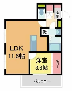 MICA ELENO KURAKUEN【3階】の間取り