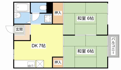 ソシア Ⅱ【204号室】の間取り