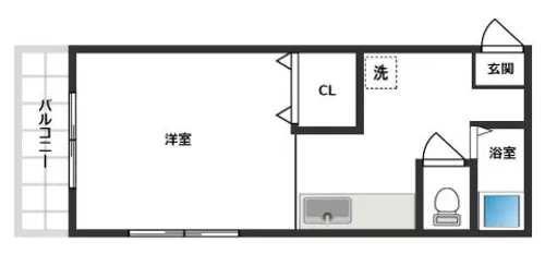 T s SQUARE 野見町【501号室】の間取り