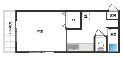 T s SQUARE 野見町【501号室】の間取り