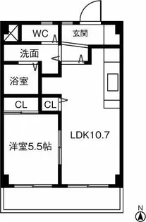 N&S【301号室】の間取り