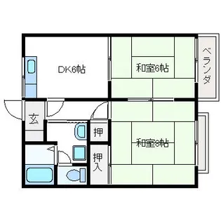 リバティーパレス【203号室】の間取り