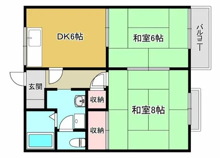 リバティーパレス【203号室】の間取り