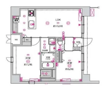 CREST TAPP天王寺EAST(クレスト タップ天王寺イースト)【1階】の間取り