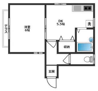 北藤ハイツ【1F号室】の間取り