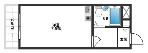 移行中 ハレー高槻II【302号室】の間取り