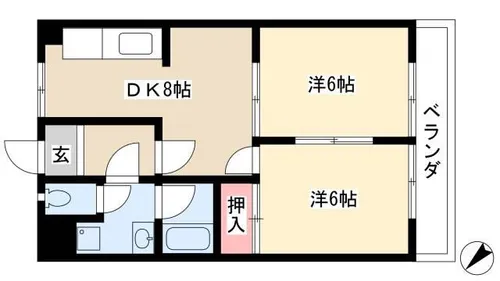 山田ハイツ【103号室】の間取り