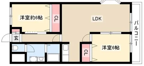 セブンビル丸協【217号室】の間取り
