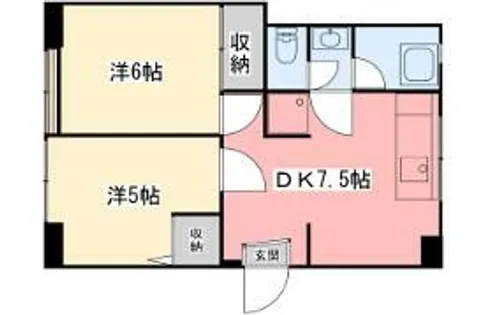 第二青山ハイツ【B-1号室】の間取り