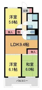 大仁マンション【205号室】の間取り