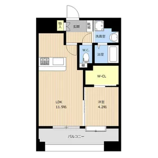 LIBTH高宮Ⅱ【6階】の間取り