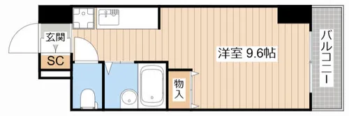 ビアンクール【707号室】の間取り