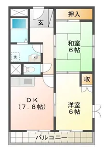 コンフォール高槻【501号室】の間取り
