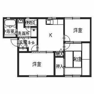 ディアス鵤【B103号室】の間取り