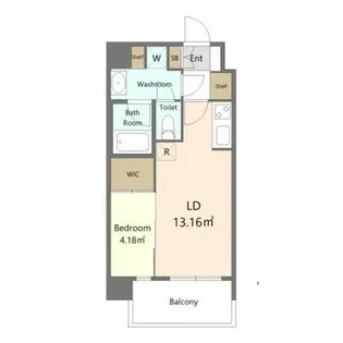 Alivis六本松【3階】の間取り