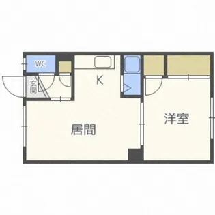 River side Makomanai【1階】の間取り