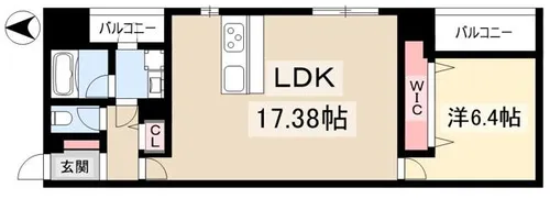 三の丸殿【5階】の間取り