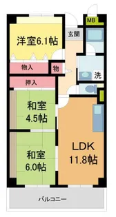 リゾうねのII【3階】の間取り