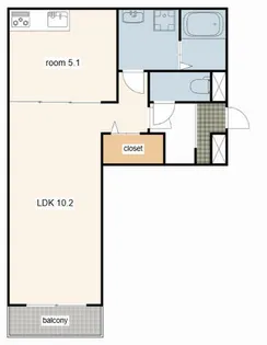 k・プラウド【303号室】の間取り