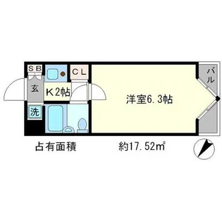 デトムワン鴨川【3階】の間取り