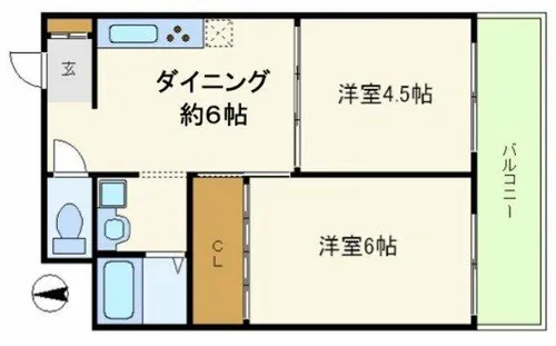 シティハイツサルキ【2階】の間取り