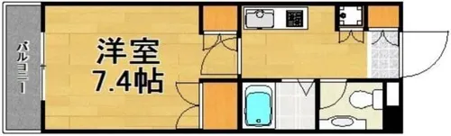 アイレ茶山【202号室】の間取り