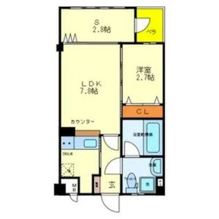 WESTRITZ巽(ウエストリッツタツミ)【1階】の間取り