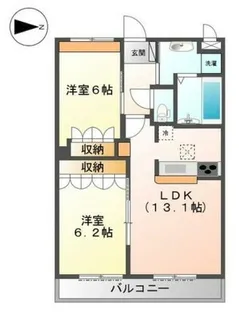 ブラウンシャトー【1階】の間取り