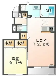 サンパレス【103号室】の間取り