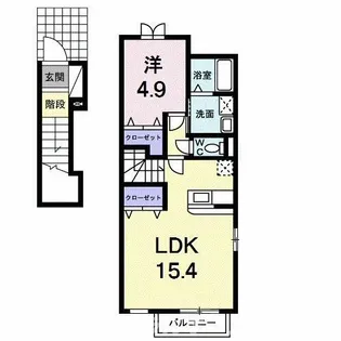 アヴァンツァーレ・イースト【2階】の間取り