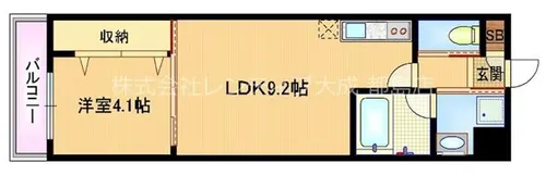 ルヴィエール都島【8階】の間取り