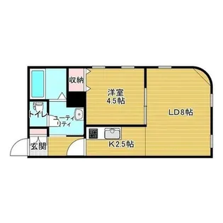 CASA西町グランデD【103号室】の間取り