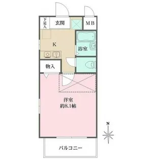 サテライト芦屋宮塚【205号室】の間取り