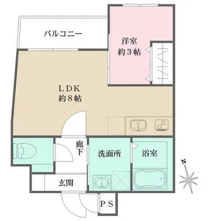 NOY NISHINOMIYA【101号室】の間取り
