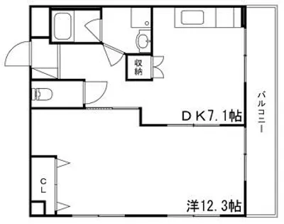 マジェスティコート東雲町【502号室】の間取り